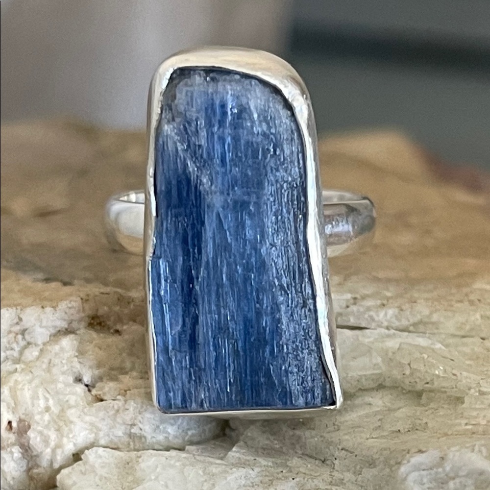 New 🌟 Kyanite Sterling Silver Ring - Picture 2 of 10